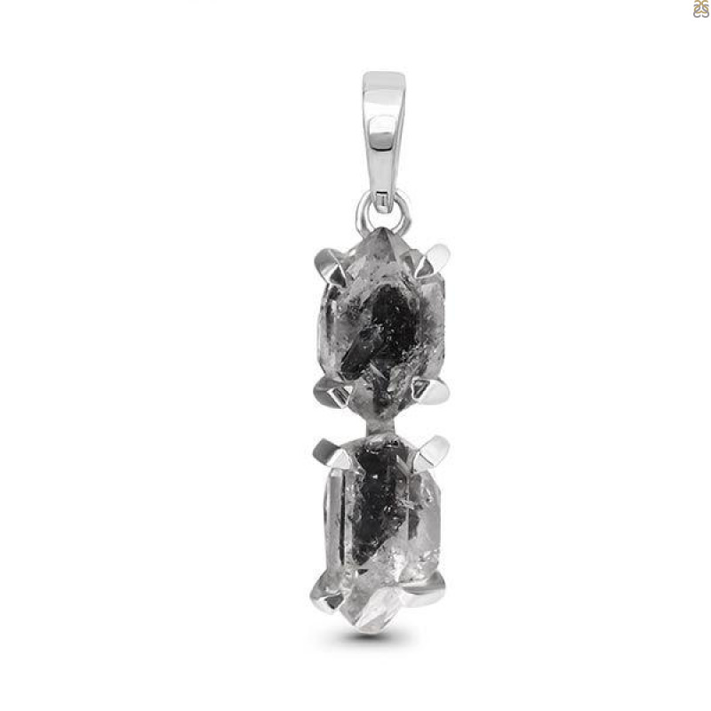 Petroleum Herkimer Diamond Pendant-2SP HDP-1-171