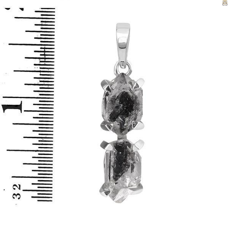Petroleum Herkimer Diamond Pendant-2SP HDP-1-171