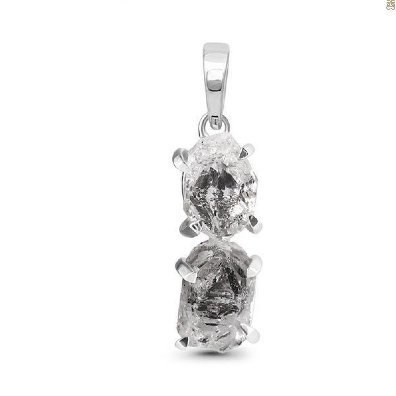 Petroleum Herkimer Diamond Pendant-2SP HDP-1-175