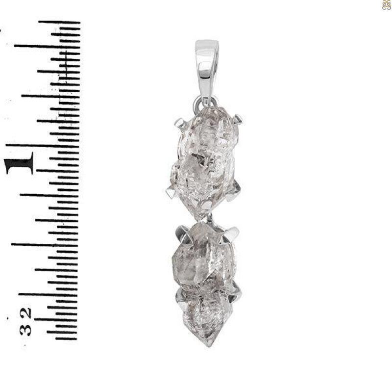 Petroleum Herkimer Diamond Pendant-2SP HDP-1-176