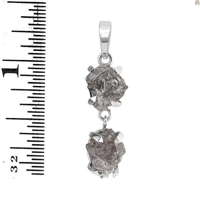 Petroleum Herkimer Diamond Pendant-2SP HDP-1-177