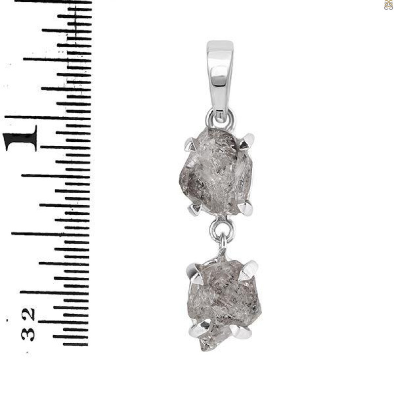 Petroleum Herkimer Diamond Pendant-2SP HDP-1-180