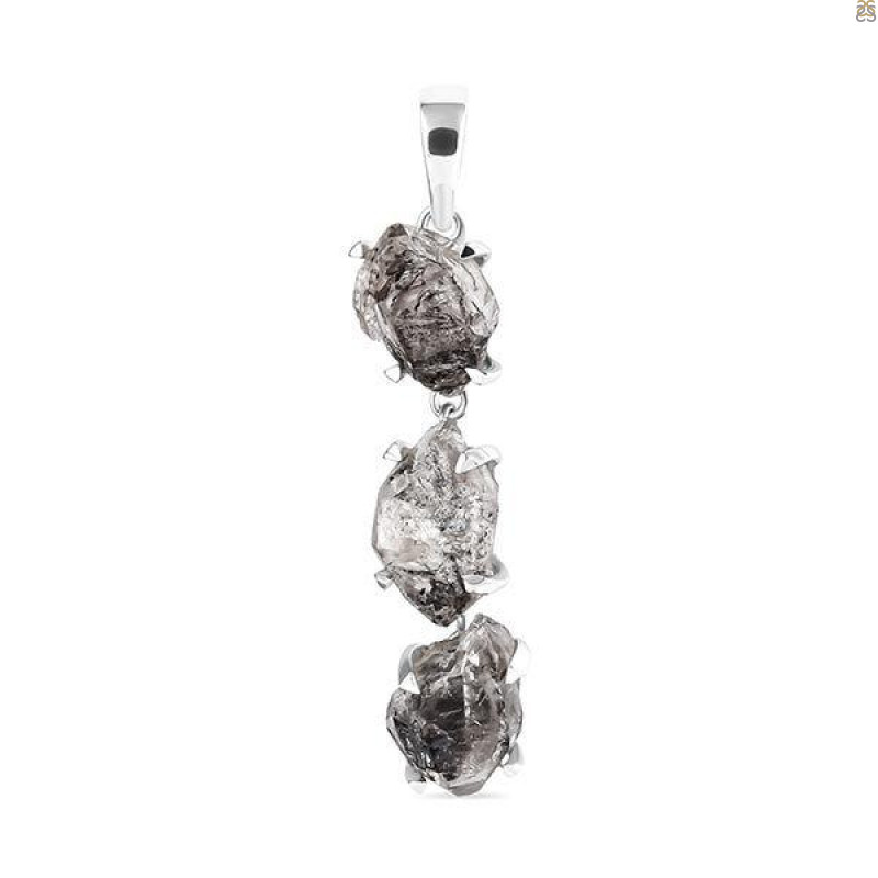 Petroleum Herkimer Diamond Pendant-2SP HDP-1-35