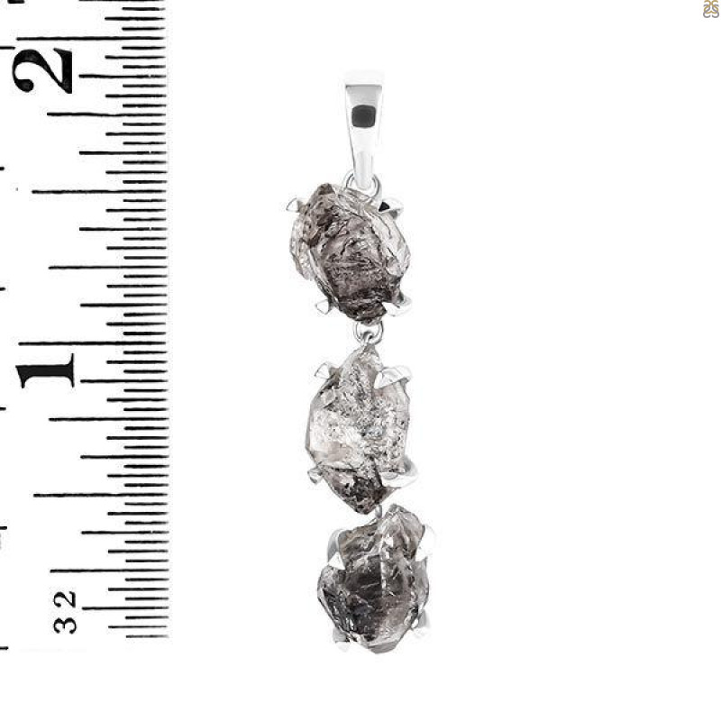 Petroleum Herkimer Diamond Pendant-2SP HDP-1-35