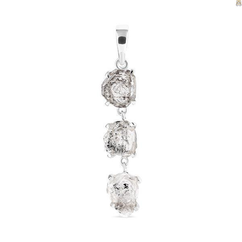 Petroleum Herkimer Diamond Pendant-2SP HDP-1-36