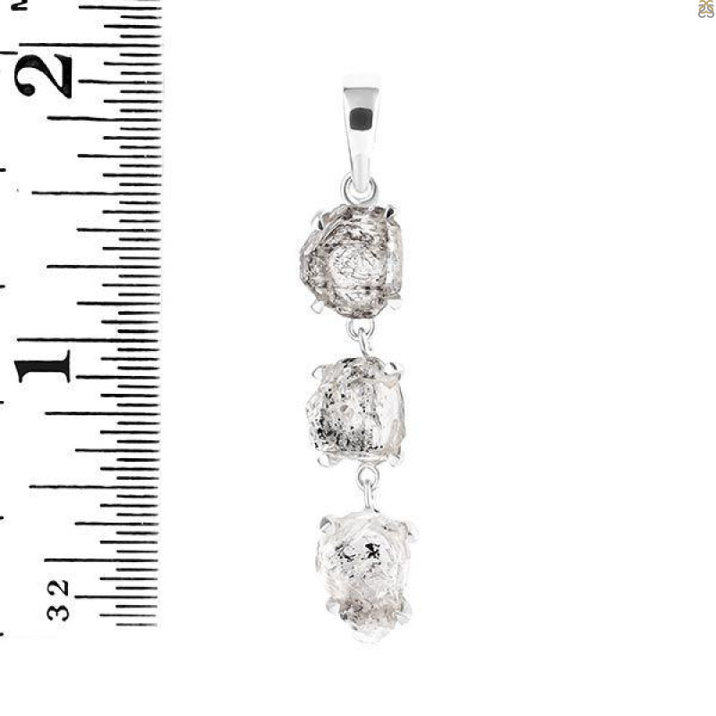 Petroleum Herkimer Diamond Pendant-2SP HDP-1-36