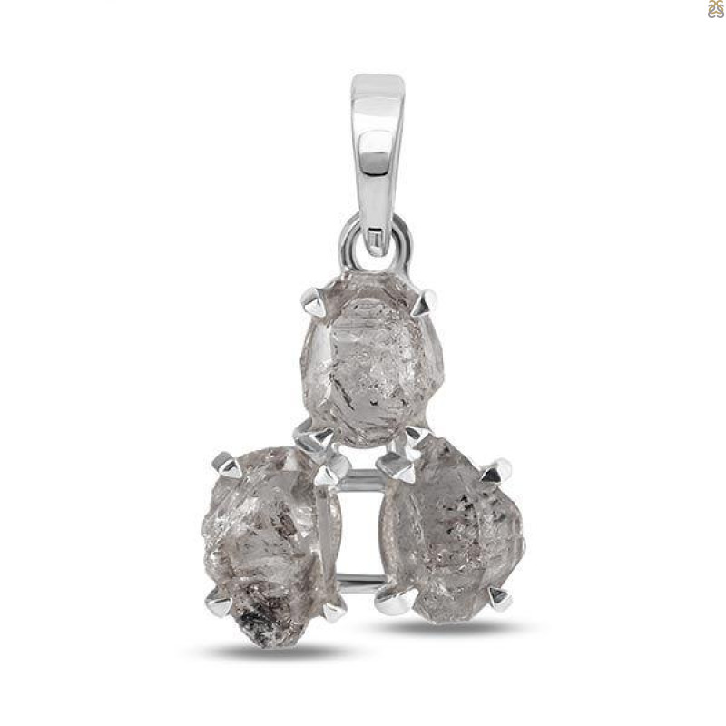 Petroleum Herkimer Diamond Pendant-2SP HDP-1-60