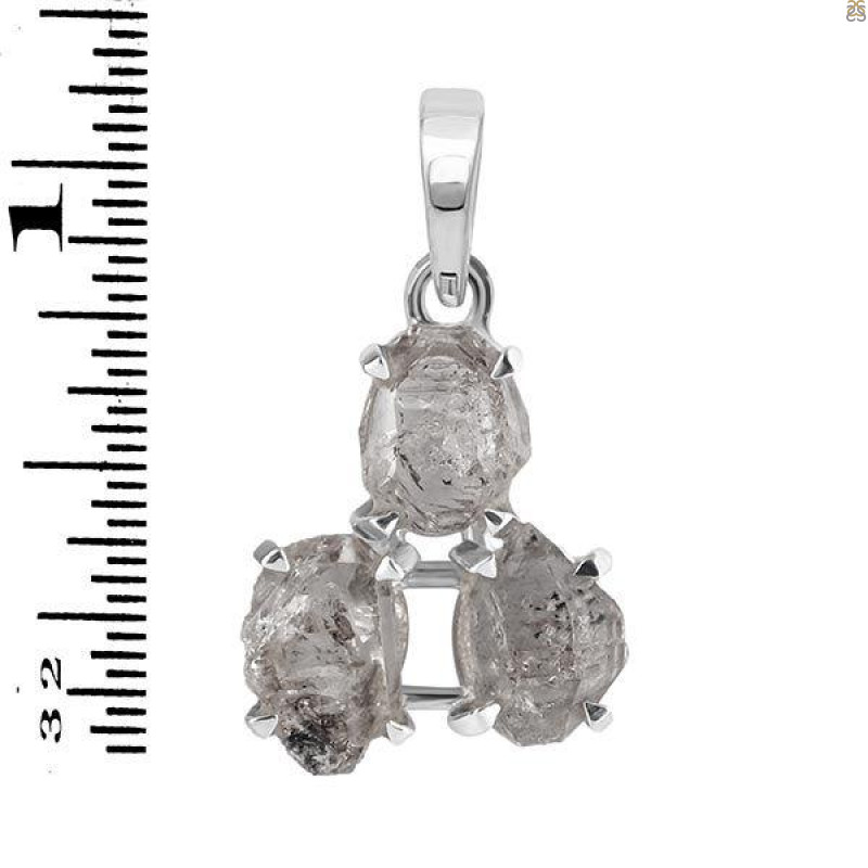 Petroleum Herkimer Diamond Pendant-2SP HDP-1-60
