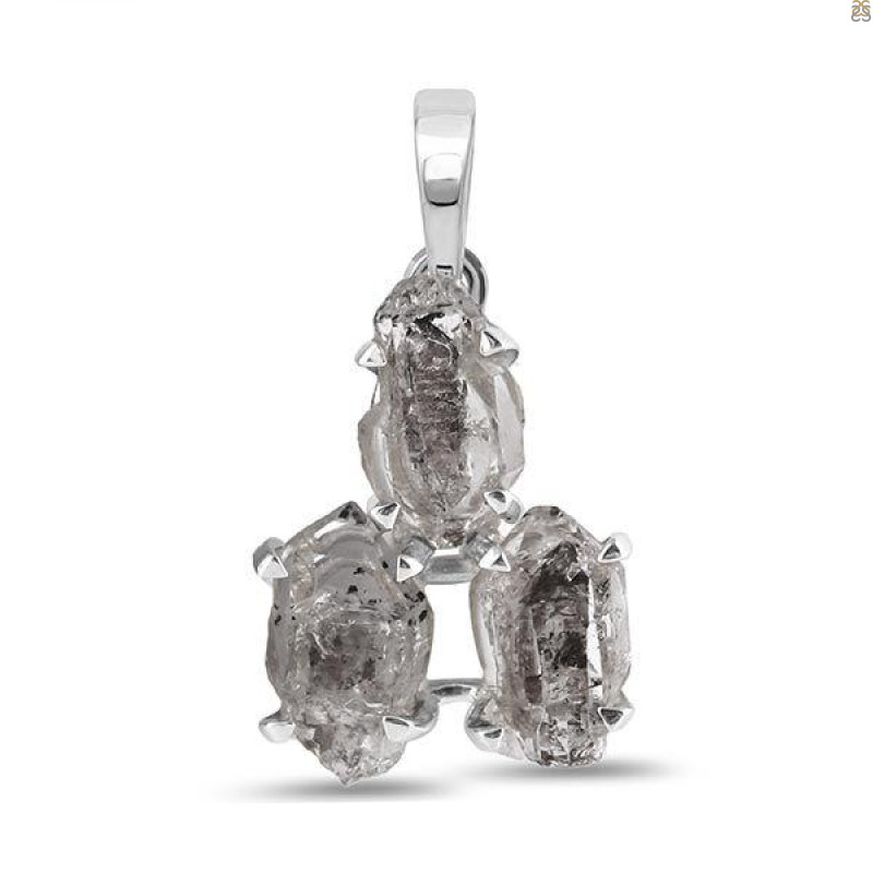 Petroleum Herkimer Diamond Pendant-2SP HDP-1-65
