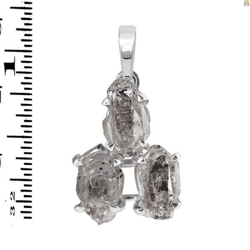 Petroleum Herkimer Diamond Pendant-2SP HDP-1-65