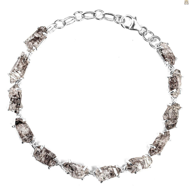 Petroleum Herkimer Diamond Rough Bracelet-BSL HDP-11-10