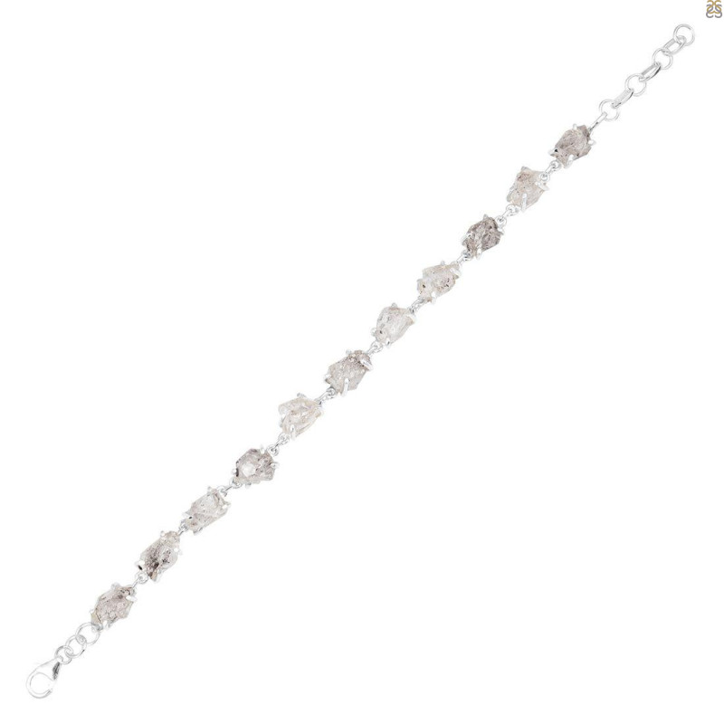 Petroleum Herkimer Diamond Rough Bracelet-BSL HDP-11-104
