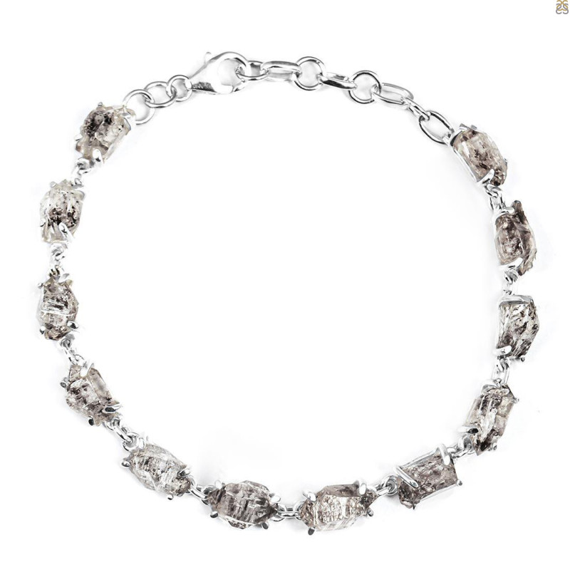 Petroleum Herkimer Diamond Rough Bracelet-BSL HDP-11-11