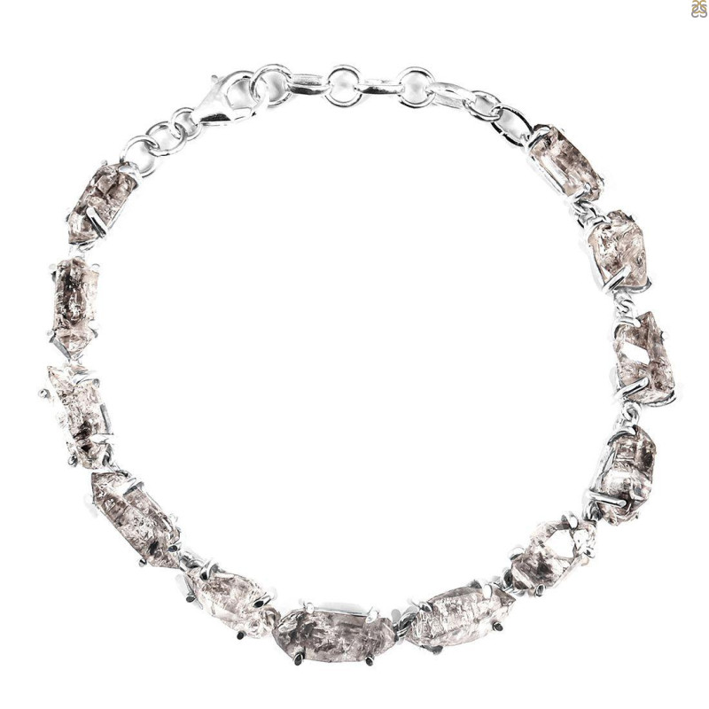 Petroleum Herkimer Diamond Rough Bracelet-BSL HDP-11-12