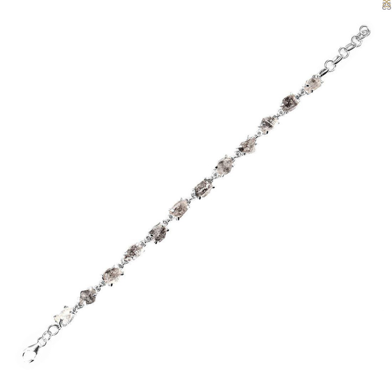 Petroleum Herkimer Diamond Rough Bracelet-BSL HDP-11-14