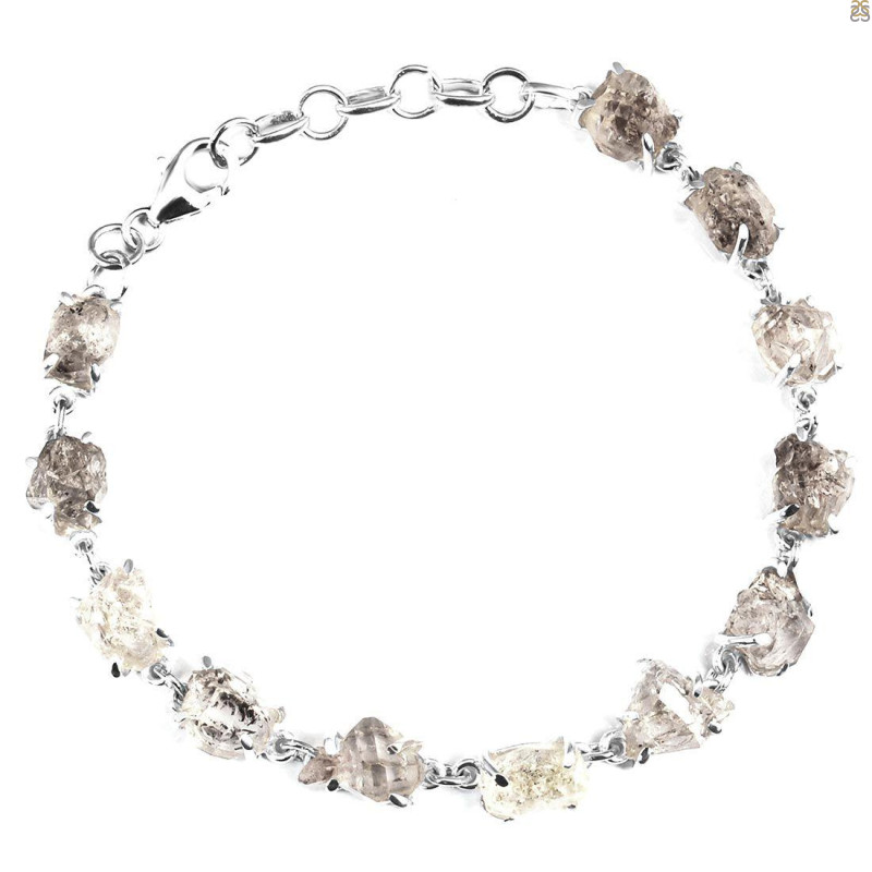 Petroleum Herkimer Diamond Rough Bracelet-BSL HDP-11-15