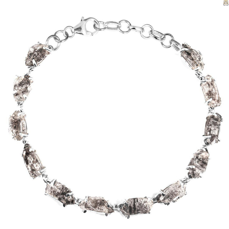 Petroleum Herkimer Diamond Rough Bracelet-BSL HDP-11-16