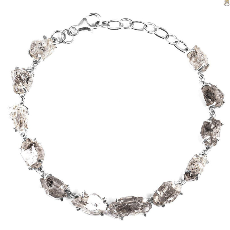Petroleum Herkimer Diamond Rough Bracelet-BSL HDP-11-17