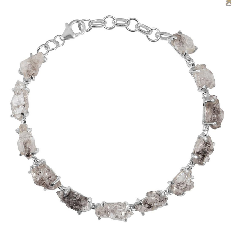 Petroleum Herkimer Diamond Rough Bracelet-BSL HDP-11-18