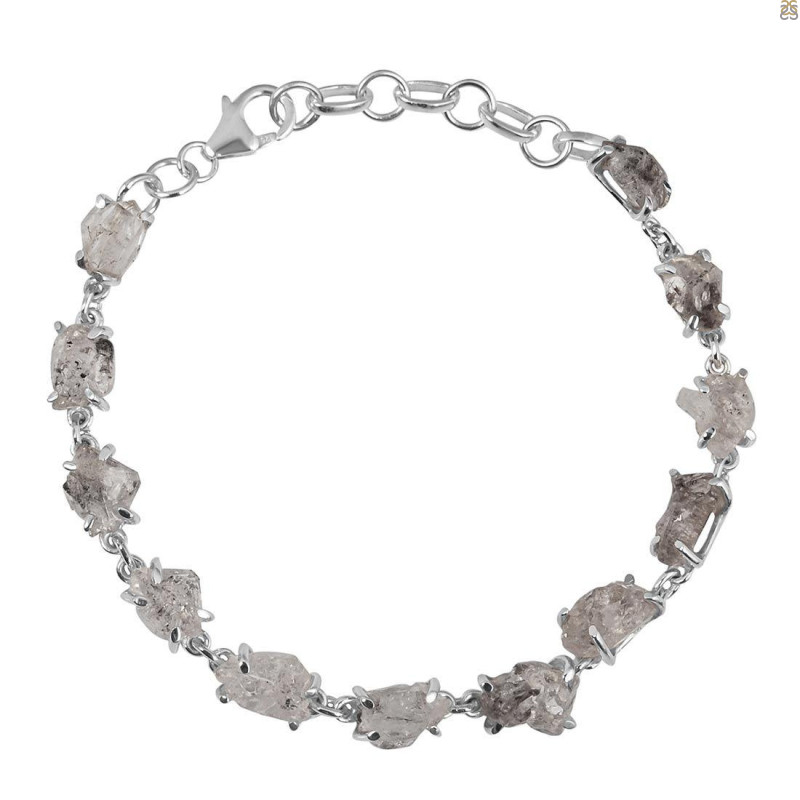 Petroleum Herkimer Diamond Rough Bracelet-BSL HDP-11-19