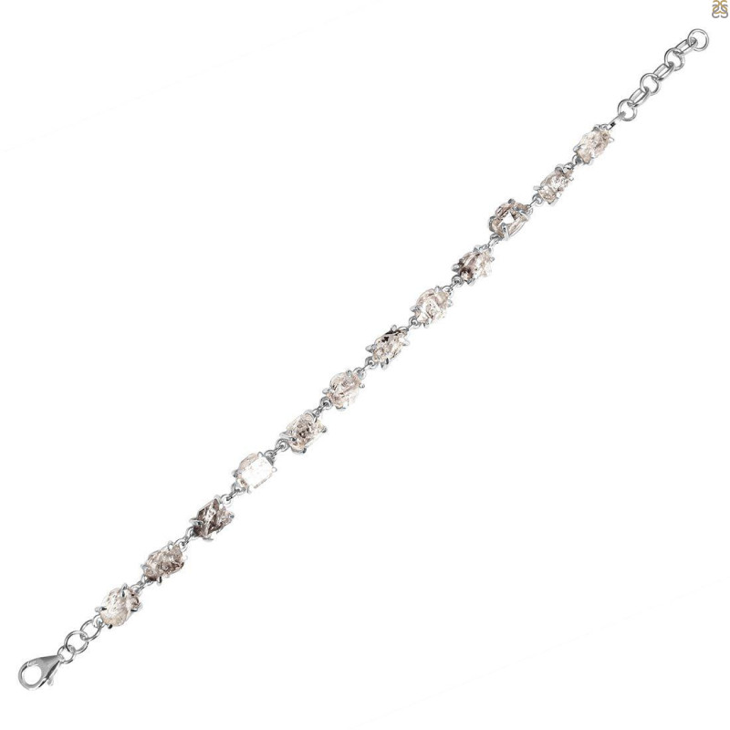 Petroleum Herkimer Diamond Rough Bracelet-BSL HDP-11-2