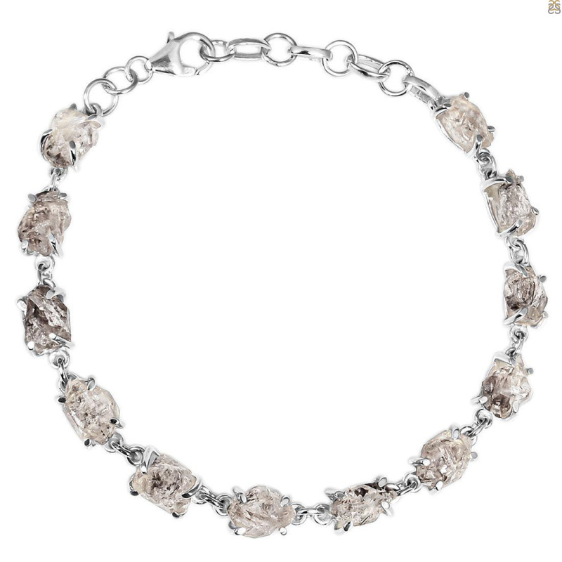 Petroleum Herkimer Diamond Rough Bracelet-BSL HDP-11-2