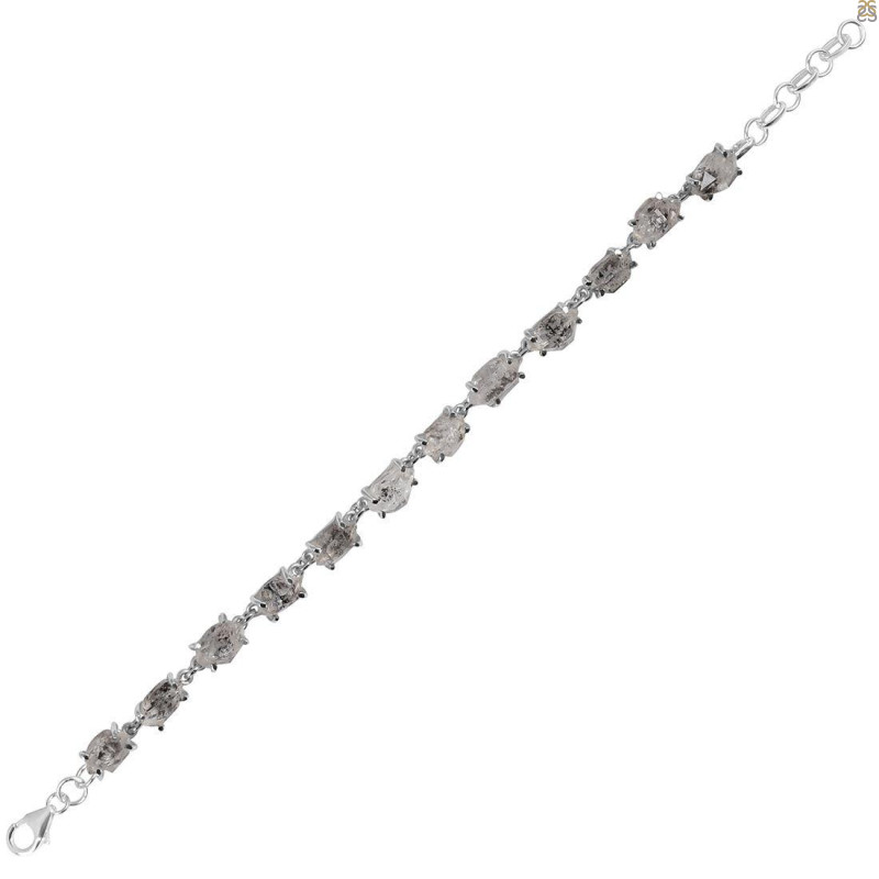 Petroleum Herkimer Diamond Rough Bracelet-BSL HDP-11-21