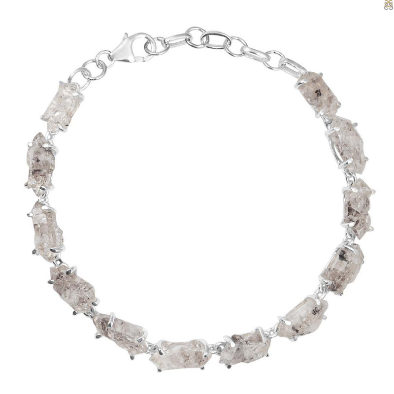 Petroleum Herkimer Diamond Rough Bracelet-BSL HDP-11-22