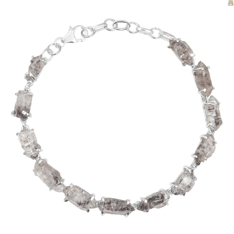 Petroleum Herkimer Diamond Rough Bracelet-BSL HDP-11-25