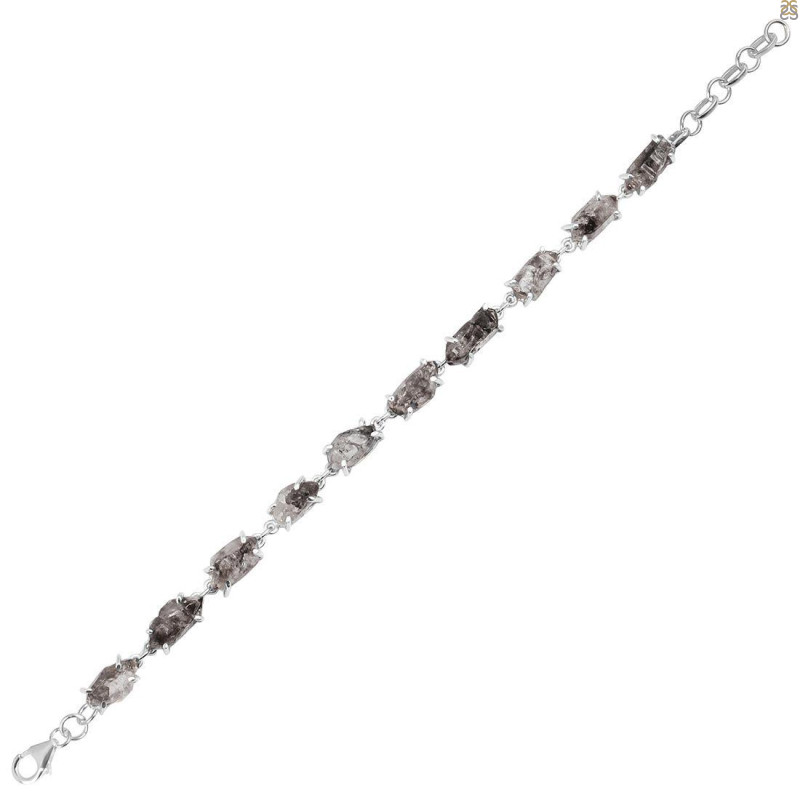 Petroleum Herkimer Diamond Rough Bracelet-BSL HDP-11-26