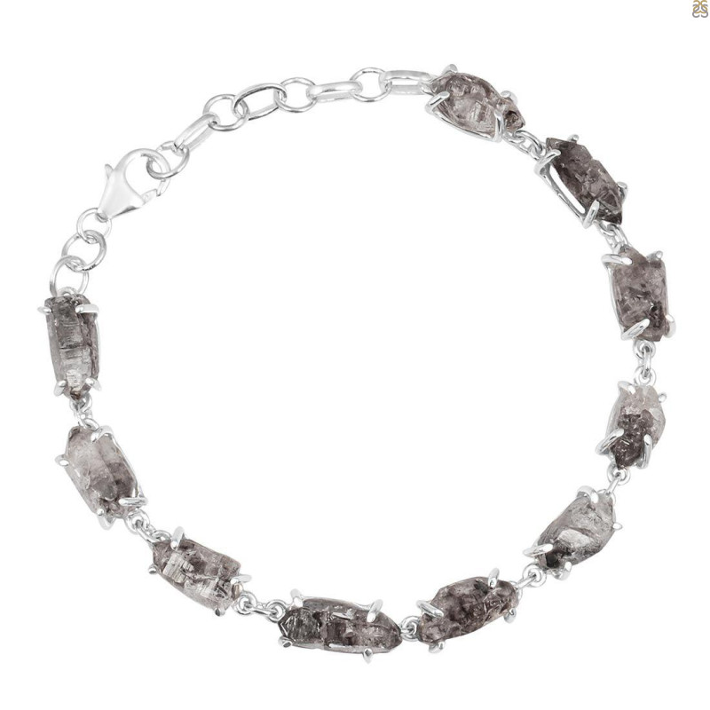 Petroleum Herkimer Diamond Rough Bracelet-BSL HDP-11-26