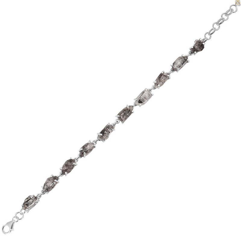 Petroleum Herkimer Diamond Rough Bracelet-BSL HDP-11-27