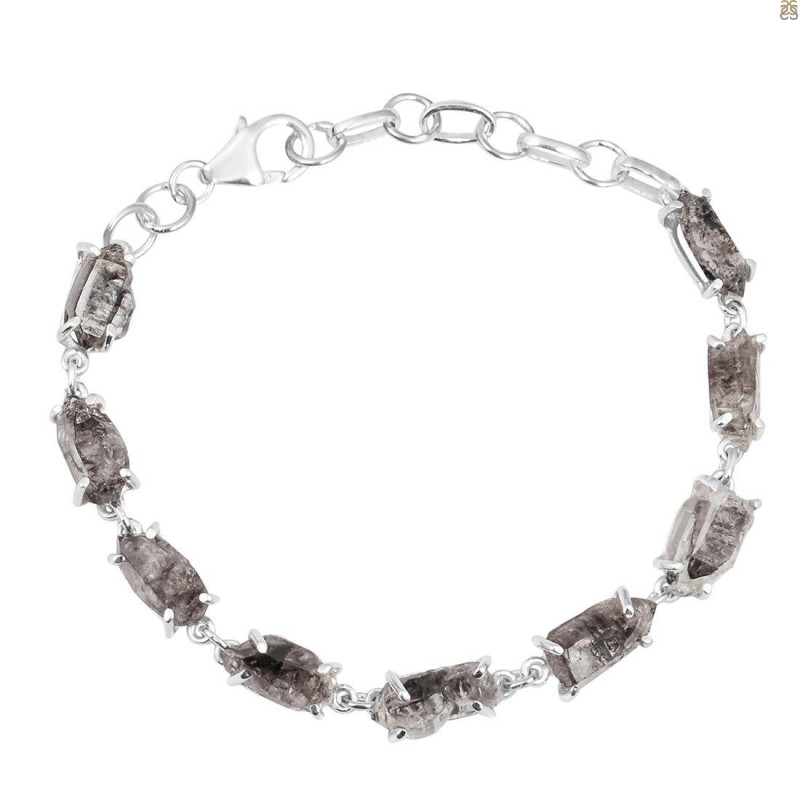 Petroleum Herkimer Diamond Rough Bracelet-BSL HDP-11-27