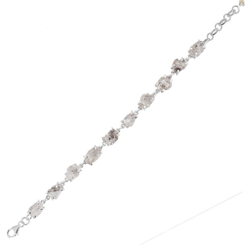 Petroleum Herkimer Diamond Rough Bracelet-BSL HDP-11-29