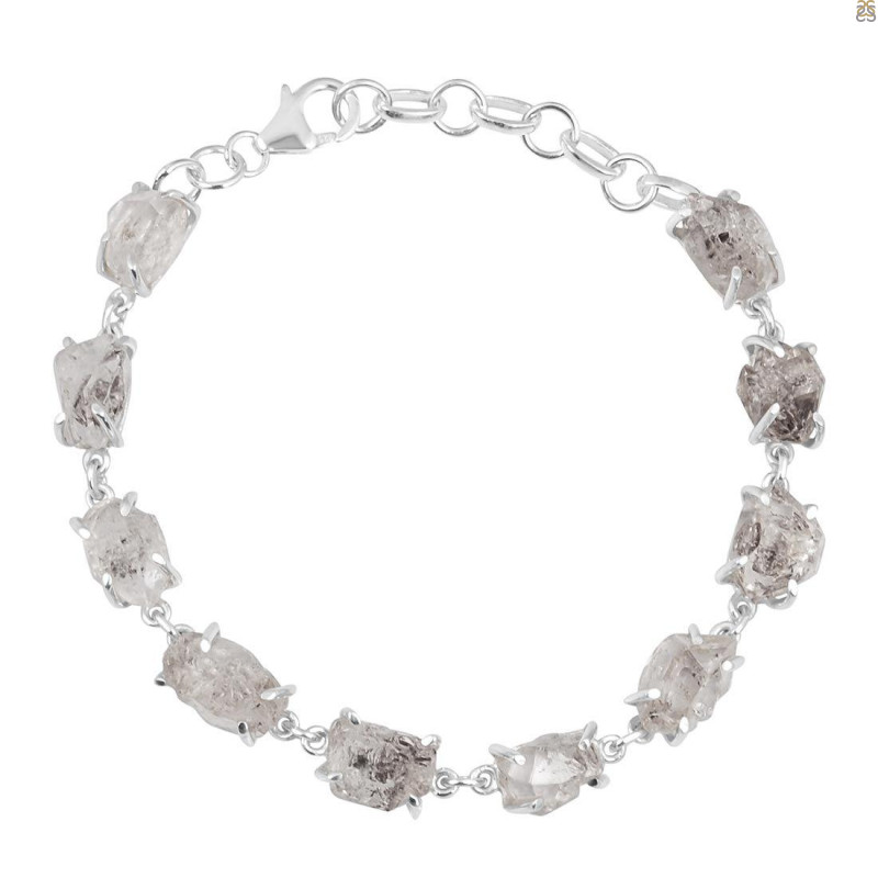 Petroleum Herkimer Diamond Rough Bracelet-BSL HDP-11-29