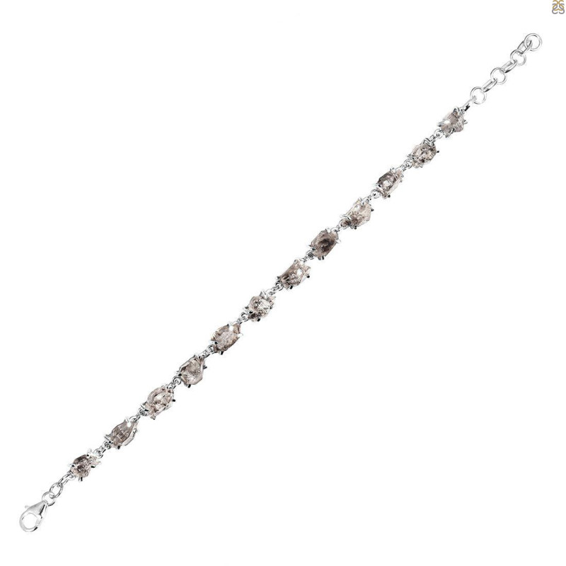 Petroleum Herkimer Diamond Rough Bracelet-BSL HDP-11-3