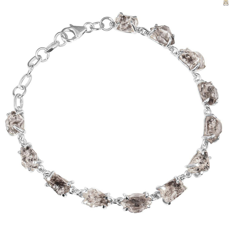 Petroleum Herkimer Diamond Rough Bracelet-BSL HDP-11-3