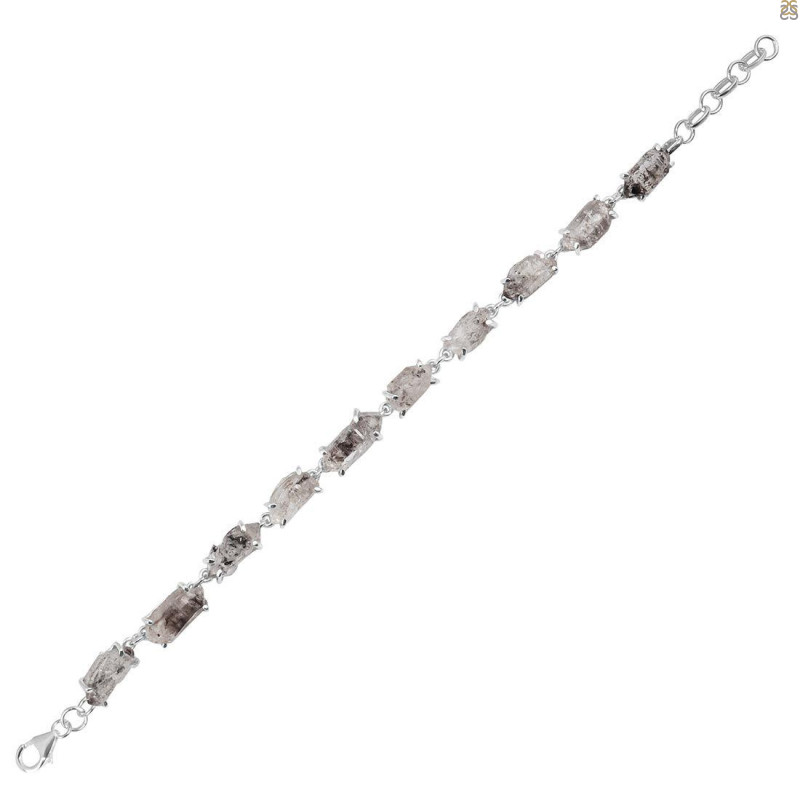 Petroleum Herkimer Diamond Rough Bracelet-BSL HDP-11-31
