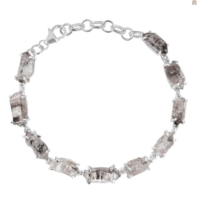 Petroleum Herkimer Diamond Rough Bracelet-BSL HDP-11-31