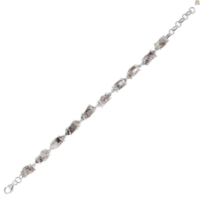 Petroleum Herkimer Diamond Rough Bracelet-BSL HDP-11-32