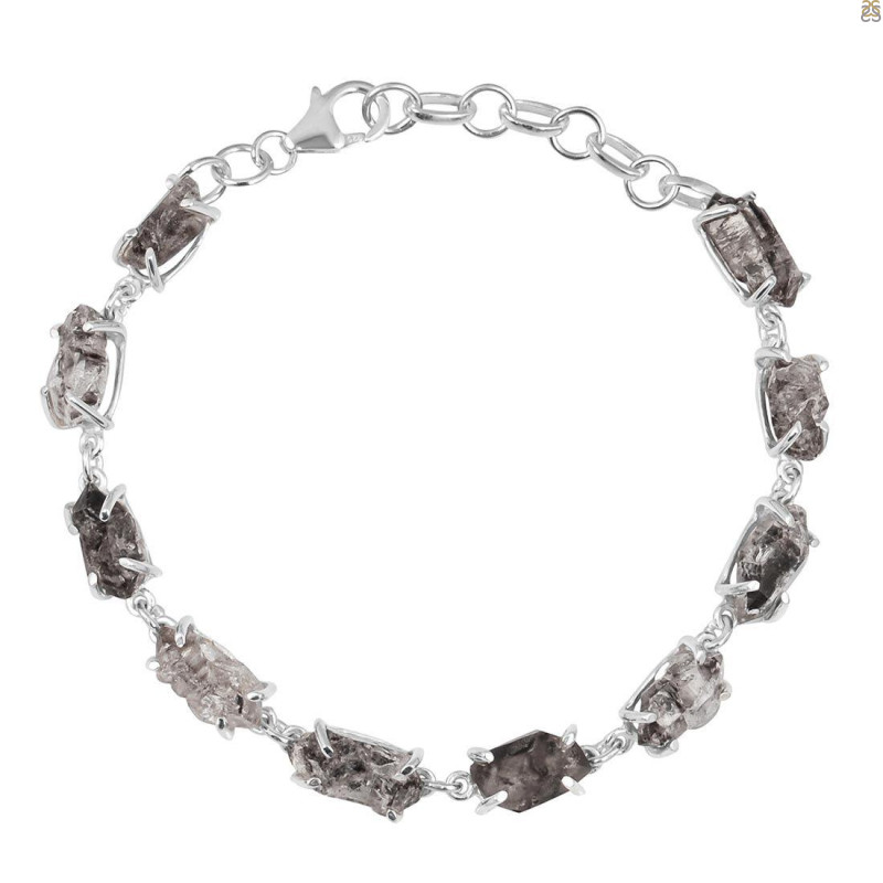 Petroleum Herkimer Diamond Rough Bracelet-BSL HDP-11-33