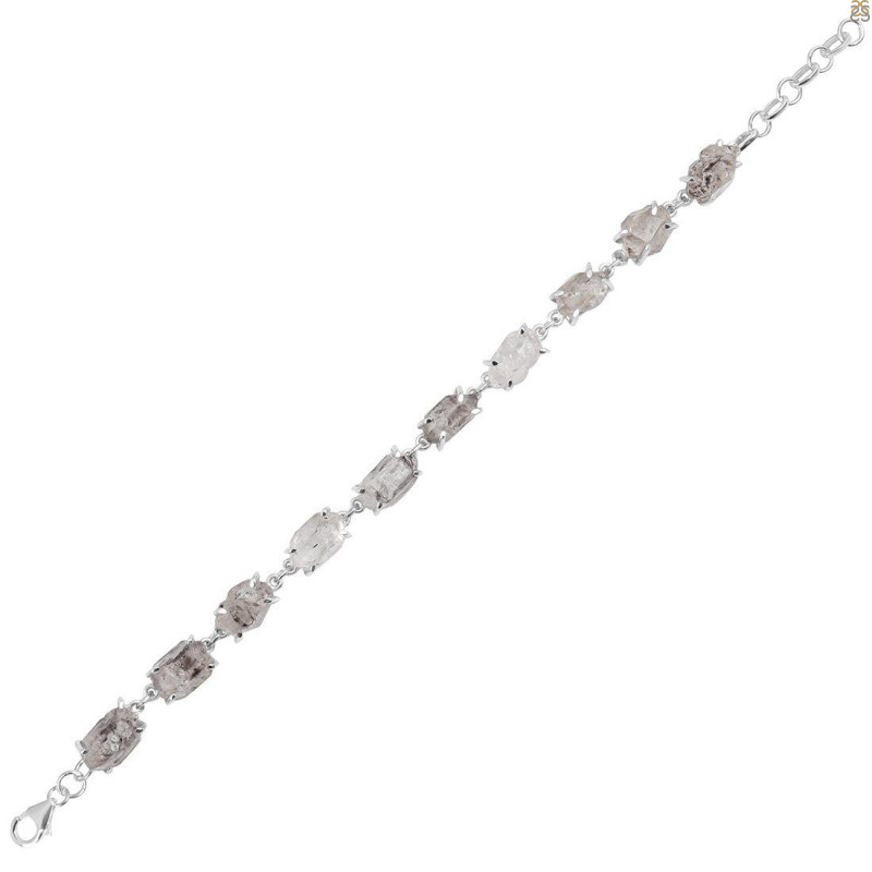 Petroleum Herkimer Diamond Rough Bracelet-BSL HDP-11-34