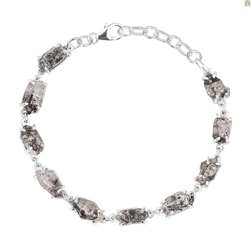 Petroleum Herkimer Diamond Rough Bracelet-BSL HDP-11-35