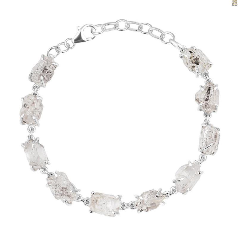 Petroleum Herkimer Diamond Rough Bracelet-BSL HDP-11-36