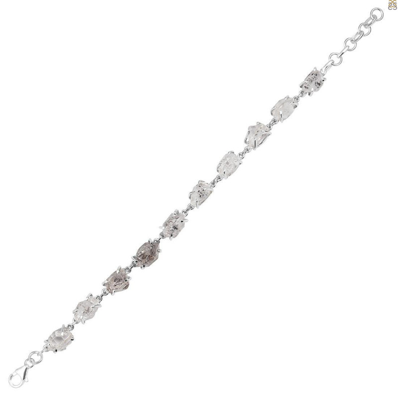Petroleum Herkimer Diamond Rough Bracelet-BSL HDP-11-37