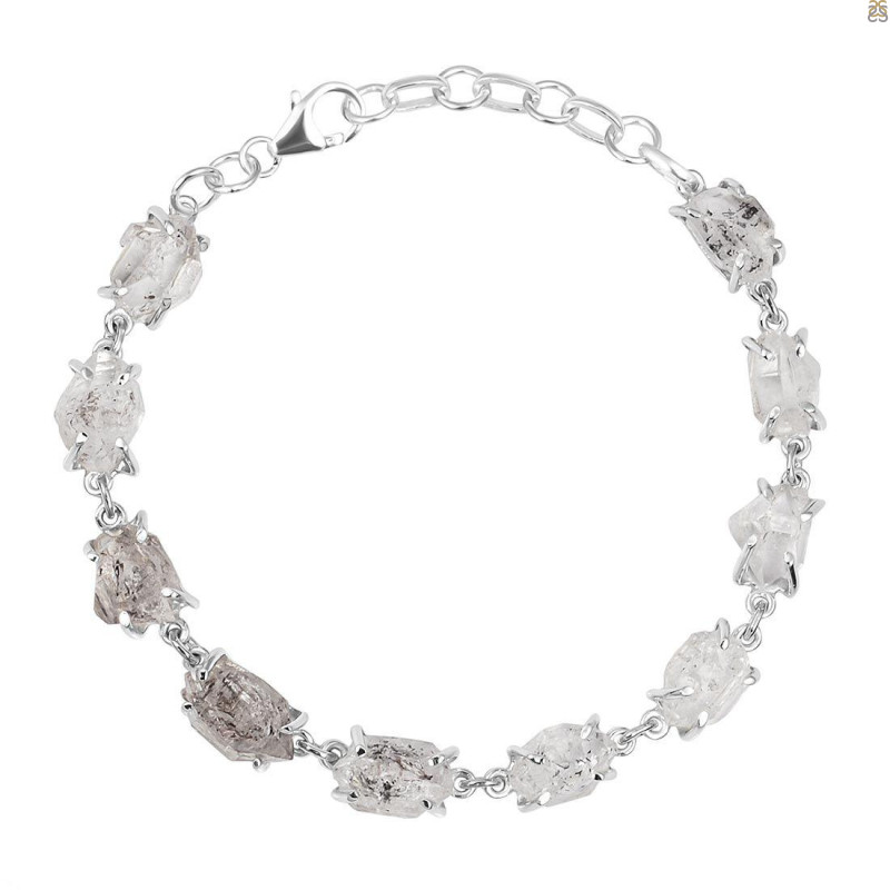 Petroleum Herkimer Diamond Rough Bracelet-BSL HDP-11-37