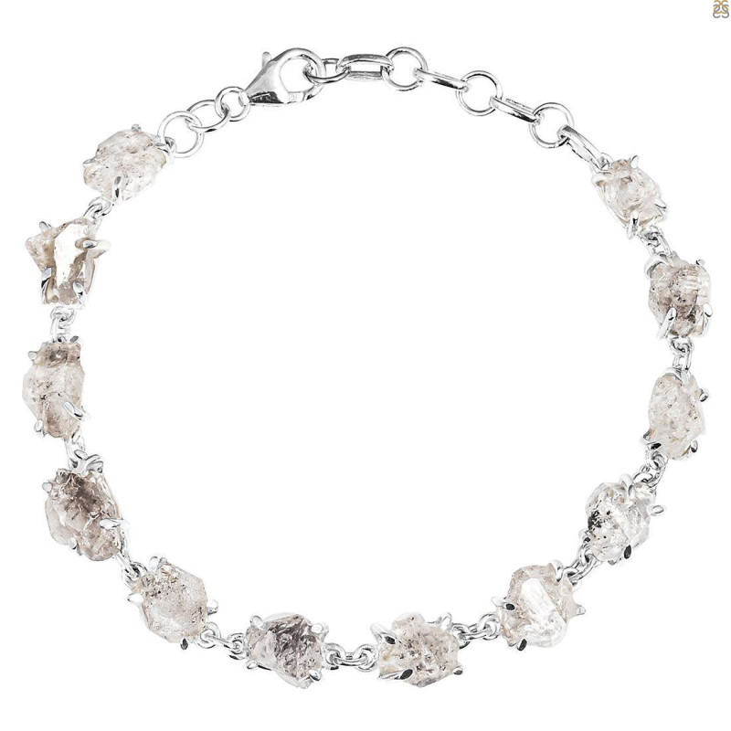 Petroleum Herkimer Diamond Rough Bracelet-BSL HDP-11-4