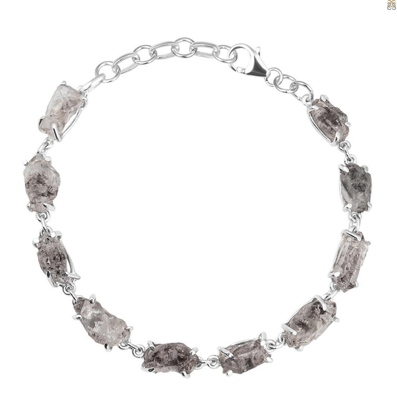 Petroleum Herkimer Diamond Rough Bracelet-BSL HDP-11-42
