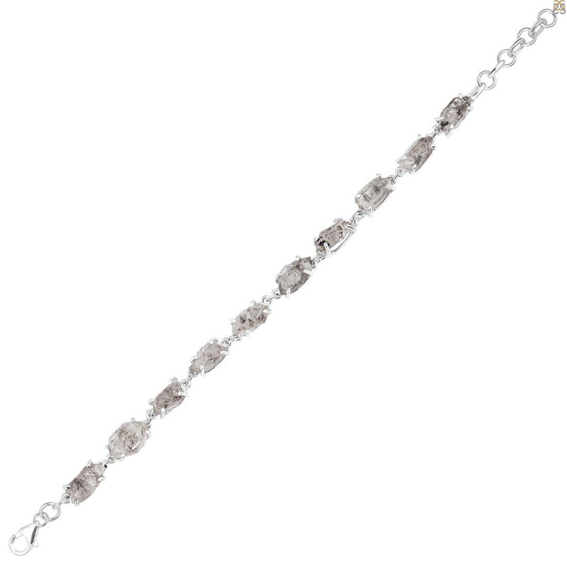 Petroleum Herkimer Diamond Rough Bracelet-BSL HDP-11-43