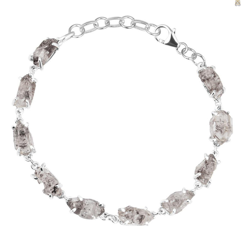 Petroleum Herkimer Diamond Rough Bracelet-BSL HDP-11-43